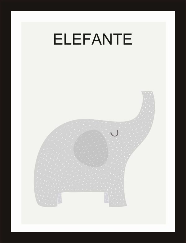 Cuadrito de Elefante 25x19 cm